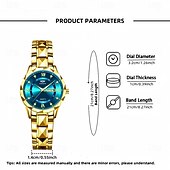 olcso Quartz órák-1DB Új Női Óra Női Luxus Quartz Óra - Gyémánt&amp;Fénylő Számlap&amp;Dátum és Naptár Funkciók Prémium Óra Üzleti Utazás Ünnepek évfordulók - Legjobb Anyák Napi Ajándék Választás