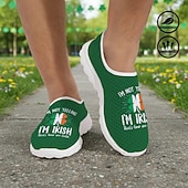 preiswerte Männer Schuhe-Herren-Sneaker zum St. Patrick's Day mit grünem Kleeblattmuster, bequeme Sneaker im sportlichen Stil für Paraden, Partys und Festlichkeiten