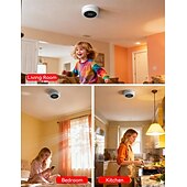 abordables electrodomésticos-detector combinado de monóxido de carbono &amp;gas 2 en 1 gas natural &amp;Alarma de CO con temperatura &amp;Humedad para alarma de seguridad del hogar