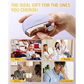 abordables Soins Personnels &amp; Santé-Coupe-ongles électrique 2 en 1, coupe-ongles automatique et polisseur électrique multifonctionnel avec 2 vitesses réglables pour seniors, enfants et adultes