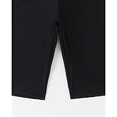 Χαμηλού Κόστους Rash Guards One Pieces-Γυναικεία Πρότυπο Προστατευτικά Τανκίνι και μπικίνι για σέρφινγκ Μαγιό Μονόχρωμο Κουμπώσου Προστασία UV Ελαστικό Κοντομάνικο Μαγιό Σέρφινγκ Καταδύσεις Κολύμβηση Καλοκαίρι