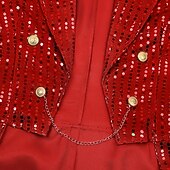 voordelige Bovenkleding-St. Patrick 2026 Punk &amp; Gothic Middeleeuws Jas Jack Rok Lange Mouwen Prins Elf Edelman Pailletten Kostuum Voor heren Koninklijk Stoompunk Halloween Carnaval Maskerade Evenement / Feest Maskerade