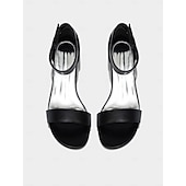 voordelige Bruidsmeisje-Ivoorwitte sandalen met blokhak voor dames, elegante bruidsmeisjesschoenen met enkelbandje voor bruiloften in luxe hotels.