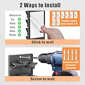 economico Organizzazione spazi-2 confezioni di organizer per cappelli da baseball con clip a molla integrate - supporto per cappelli da armadio con montaggio a parete, contenitore per appendiabiti da porta/armadio (adesivo forte)