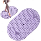 abordables Soins Personnels &amp; Santé-Tapis de massage des pieds en silicone, coussin de relaxation double face, planche de relaxation portable, tapis de massage anti-stress au sol, tapis de massage des pieds extra large avec points