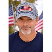  Boné de Baseball Bandeira americana Retro Vintage Herança Patriótico 1776-2026 para Unisexo Adulto Lavagem com ácido  para Dia da Independência 4 de julho Ao ar livre Casual / Diário Parada