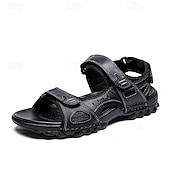 preiswerte Outdoor-Sandalen-Braune Herren-Wandersandalen für Outdoor-Aktivitäten, verstellbarer Riemen, strapazierfähige, rutschfeste Sohle, robuster Freizeitstil für Wandern, Reisen und Sommeraktivitäten