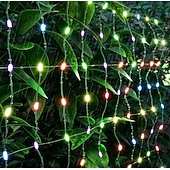  Luces de red para exteriores, funciones RGB y de bricolaje, luces de red inteligentes con 64 modos para decoración de patios con arbustos, impermeables para exteriores