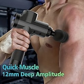 cheap Body Massager-Massage Gun Fascia Deep Muscle Relax Body Neck Massager Electric Fitness Equipment Noise Reduction Male Female