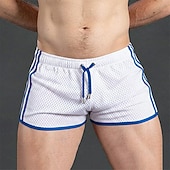 cheap Casual Shorts-Men's Active Shorts Shorts Casual Shorts Mesh Plain Solid Quick Dry Breathable Short Outdoor Vacation Gym Sports Sport Blue Black Micro-elastic
