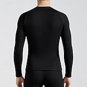  Homens Fato de mergulho Top de neoprene de 3 mm para roupa de mergulho Jaqueta térmica para mergulho Cor Sólida Térmica Espessado Proteção UV Manga Longa Roupa de Banho Blusas Surfe Mergulho