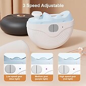 abordables Cuidado Personal &amp; Salud-Cortauñas eléctrico para adultos mayores, 3 velocidades, potente cortauñas automático con pulidor, luz LED, recargable, para uñas de pies y manos.