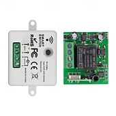 levne Chytré vypínače-Bezdrátové dálkové ovládání AC220V 1kanálový spínač s učením kódu, zapnutí/vypnutí 433 MHz