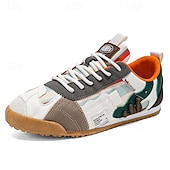 Χαμηλού Κόστους Καθημερινά Sneakers-Ανδρικά αθλητικά sneakers από τεχνητό δέρμα σε μπλε και λευκό χρώμα – ελαφριά και μοντέρνα παπούτσια για ενεργό τρόπο ζωής και υπαίθριες εκδηλώσεις