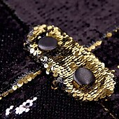 cheap Tuxedos-Men's Tuxedo Closure collar Party Sparkle Sequin Solid Colored Blazer Blue Red Gold Tailored Fit Double Breasted Six-buttons