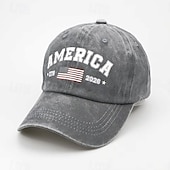 baratos Acessórios-Boné de Baseball Estátua da Liberdade Bandeira americana Sino da Liberdade Retro Vintage Herança Patriótico 1776-2026 para Unisexo Adulto Lavagem com ácido  para Dia da Independência 4 de julho Ao ar