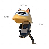 economico Accessori per motociclette e quad-Supporto per telefono da moto con parasole, mini casco, supporto universale per telefono da manubrio bici, visiera parasole antiriflesso per iPhone 17 16 15 14 Pro Max Samsung Galaxy S26 Android, simpatico design con orecchie di gatto