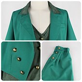  Renaissance Steampunk Coat Pants Hat Long Sleeves Prince Elf Nobleman Fancy Dress Men's Royal Steampunk Event / Party Masquerade Adults' Coat Vest Pants