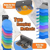 economico Organizzazione spazi-2 confezioni di organizer per cappelli da baseball con clip a molla integrate - supporto per cappelli da armadio con montaggio a parete, contenitore per appendiabiti da porta/armadio (adesivo forte)