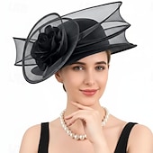 preiswerte Fascinators &amp; Hüte-Derby Hut Kirchenhut Kentucky Derby Hut Dame Edelfrau Kostüm Damen Maskerade Derby Ascot Pferderennfestival Erwachsene Kopfschmuck Ganzjahres