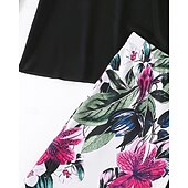 Χαμηλού Κόστους Rash Guards One Pieces-Γυναικεία Πρότυπο Προστατευτικά Σουίτες μπάνιου για μεγάλα μεγέθη Τανκίνι και μπικίνι για σέρφινγκ Τροπικό Προστασία UV Ελαστικό Μακρυμάνικο Μαγιό Μπολύζες Σέρφινγκ Καταδύσεις Κολύμβηση Καλοκαίρι