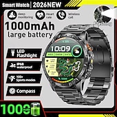 abordables Montres connectées-iMosi YK16 Montre intelligente 1.7 pouce Montre connectée avec appels Bluetooth Podomètre Rappel d'appel Moniteur d'Activité Compatible avec Android iOS Unisexe Longue Veille Appels Mains Libres