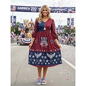  USA 250. Jubiläum Frauen Rot Blau Amerikanische Flagge Druck Komfort Mules – Leinenschlupfschuhe für USA 4. Juli Outdoor-Events Reisen und alltägliche Kleidung