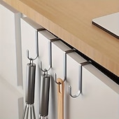 billige Lagring og oppbevaring-10 stk. doble kroker til over døren uten boring, s-formede kroker, doble kroker til studentboliger, kleskroker, baderoms- og kjøkkenkroker, s-formede kroker, kroker til over døren