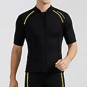 levne Nepomoci a potápěčské obleky-Pánské Střední 1,5mm neoprenový vrchní díl neoprenového obleku Termo overal na celé tělo Vrchní díl potápěčského obleku Blokování barev Termální Zahuštěný UV ochrana Krátký rukáv Plavky Vrchní část