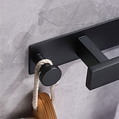 tanie Drążki na ręczniki-Wieszak na ręczniki / Wieszak na szlafrok / Półka łazienkowa Nowy design / Samoprzylepne / Kreatywne Nowoczesny Stal nierdzewna / Stal niskowęglowa / Metal 1 szt. - Łazienka Pojedynczy / 1-wieszak na