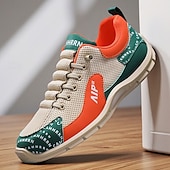 baratos Tênis Casuais-Tênis masculino em mesh e couro sintético – calçado de corrida de alto desempenho para aventuras ao ar livre e atividades físicas.