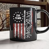cheap Mugs &amp; Cups-United States 250th Anniversary Mug Patriotic Gift, Semiquincentennial Ceramic Coffee Mug, 1776-2026, Independence Day 4th of July Gift for Men Women, Microwave &amp; Dishwasher Safe