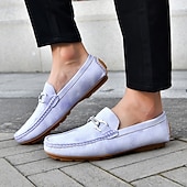 economico Mocassini casual-mocassini da uomo in similpelle viola: comode scarpe casual slip-on da indossare tutti i giorni e per eventi rilassati