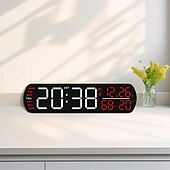 olcso Okos dekoratív lámpák-Hordozható LED digitális ébresztőóra rezgő és villogó riasztásokkal a mély alváshoz és az emlékeztető igényekhez