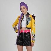 preiswerte Damenkostüme-Kpop-inspiriert Von koreanischen Idolen inspiriert Idol Popstar Kostüm Festkleidung Virtuelles Idol for Damen Erwachsene Halloween Karneval Leistung Comic-Konzert Anime Expo