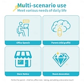 abordables Pegatinas de pared-Geométrico Adhesivos de Pared Sala de estudio / Sala de niños y jardín de infantes, Removible / Pre-pegar Vinilo Decoración hogareña Tatuajes de pared 1 PC