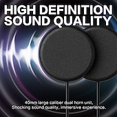 baratos Acessórios para motociclos e quadriciclos-Fones de ouvido Bluetooth para capacete K17, ciclismo, super graves, luz ambiente colorida, microfone capacitivo, assistente de voz inteligente.