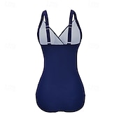 cheap One Pieces Rash Guards-Women's Bathing Suit Swimsuits One Pieces Solid Colored Mesh UV Protection Elastic Sleeveless Swimwear Swimsuit Surfing Diving Swimming Summer