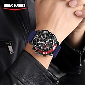 preiswerte Quarz-Uhren-SKMEI Herren Quarzuhr Sport Mode Lässig Geschäft Stopuhr Kalender Wasserdicht Dekoration Nylon Beobachten