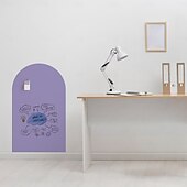 cheap Wall Stickers-Arch Magnetic Wall Decal for Kids Magnetic Chalk Board Sticker Magnet Chalkboard for Wall Peel and Stick Self Adhesive Blackboard Multifunctional for Playroom Home Office School