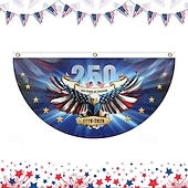 abordables EE. UU. 250.-Bandera de Estados Unidos conmemorativa del 250 aniversario, decoración de ambiente de patio, decoración patriótica, bandera de jardín al aire libre.