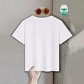  100% хлопок Дети Мальчики Синий Черный Белый Графика Орел 250-летие Футболка Блуза Вырез под горло С короткими рукавами на открытом воздухе На каждый день Мода Уличный стиль Оригинальный рисунок