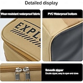 cheap Outdoor Storage-Large Capacity Outdoor Folding Storage Bag, Waterproof Portable Camping &amp; Picnic Organizer for Cookware, Pots, Tableware, Gas Canister, Shockproof Tactical Outdoor Carry Bag