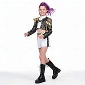 رخيصةأون ازياء البنات-مستوحى من الكيبوب مستوحى من المعبود الكوري محبوب الجماهير نجم البوب كوستيوم أزياء فنتازيا المعبود الافتراضي for للفتيات للأطفال عيد الرعب مهرجان أداء كوميك كون معرض الأنمي