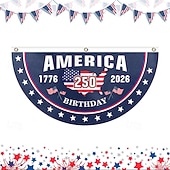 abordables EE. UU. 250.-Bandera de Estados Unidos conmemorativa del 250 aniversario, decoración de ambiente de patio, decoración patriótica, bandera de jardín al aire libre.