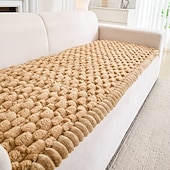 cheap Sofa Cover-Pet Couch Cover for 3 Cushion Sofa, Non-Slip Fuzzy Couch Cover for Dogs Washable, Thick Soft Sofa Slipcovers Cushion Protector Pet Friendly