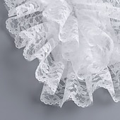 baratos Acessórios e mais-Vintage Rococó Vitoriano Colar destacável Princesa Senhora Renda Fantasia Mulheres Carnaval dia das Bruxas feira renascentista Adulto Mais Acessórios Todas as Estações