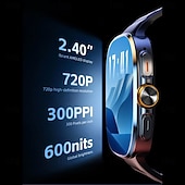 billige Smartklokker-M99 Smartklokke 2.14 tommers Smartklokke 3G 4G 3G Skritteller Samtalepåminnelse Aktivitetsmonitor Kompatibel med Android iOS Herre GPS Lang ventetid Vanntett IP68 50mm urkasse