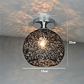 tanie Proste lampy sufitowe-Lampy sufitowe z aluminiowym drutem, lampa sufitowa, półpłaska, nowoczesna lampa sufitowa - oprawa oświetleniowa blisko sufitu, styl nowoczesny