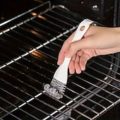 Недорогие Всё для уборки на кухне-Набор из 4 многофункциональных ручных щеток для уборки, прочные многоразовые пластиковые щетки с ручкой, щетина средней жесткости для кухни, ванной комнаты, дома. &amp;уборка на открытом воздухе